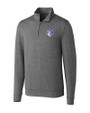 Saint Louis Billikens Cutter & Buck Shoreline Heathered Quarter Zip Mens Big and Tall Pullover Charcoal Heather Mannequin