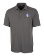 Saint Louis Billikens Cutter & Buck Advantage Tri-Blend Jersey Mens Pocket Polo Elemental Grey Heather Mannequin