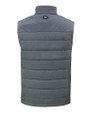 Mannequin back view of an Elemental Grey Cutter & Buck Evoke Hybrid Eco Softshell Recycled Mens Full Zip Vest