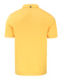 Mannequin Back View of a College Gold Heather Cutter & Buck Forge Eco Stretch Recycled Mens Polo