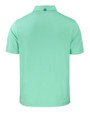 Mannequin Back View of a Fresh Mint Heather Cutter & Buck Forge Eco Stretch Recycled Mens Polo