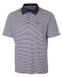 Kansas City Royals City Connect Cutter & Buck Forge Tonal Stripe Stretch Mens Big and Tall Polo Liberty Navy Mannequin
