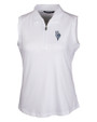Kansas City Royals City Connect Cutter & Buck Forge Stretch Womens Sleeveless Polo White Mannequin