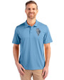 Kansas City Royals City Connect Cutter & Buck Prospect Eco Textured Stretch Recycled Mens Big & Tall Polo Atlas Light Blue Front