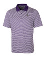 Arizona Diamondbacks Cooperstown Cutter & Buck Forge Tonal Stripe Stretch Mens Polo College Purple Mannequin