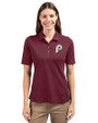 Philadelphia Phillies Cooperstown Cutter & Buck Virtue Eco Pique Recycled Womens Polo Chutney Front