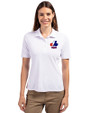Montreal Expos Cooperstown Cutter & Buck Virtue Eco Pique Recycled Womens Polo White Front