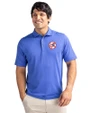New York Yankees Cooperstown Cutter & Buck Virtue Eco Pique Recycled Mens Polo Chelan Blue Front