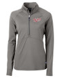 Minnesota Twins Cooperstown Cutter & Buck Adapt Eco Knit Stretch Recycled Womens Half Zip Pullover Elemental Grey Mannequin