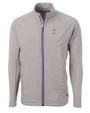 Milwaukee Brewers Cooperstown Cutter & Buck Adapt Eco Knit Hybrid Recycled Mens Big & Tall Full Zip Jacket POL_MANN_HG 1