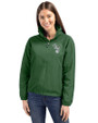 Athletics Cooperstown Cutter & Buck Charter Eco Recycled Womens Full-Zip Jacket Hunter Green Front