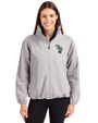Athletics Cooperstown Cutter & Buck Charter Eco Recycled Womens Full-Zip Jacket Polished Medium Gray Front