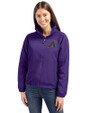 Arizona Diamondbacks Cooperstown Cutter & Buck Charter Eco Recycled Womens Full-Zip Jacket College Purple Front