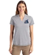 Chicago White Sox Cooperstown Cutter & Buck Forge Eco Heathered Stretch Womens Blade Top Polished Heather Front