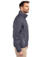Los Angeles Angels Cooperstown Cutter & Buck Rainier PrimaLoft® Mens Eco Insulated Full Zip Puffer Jacket Anthracite Melange Side