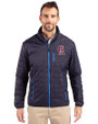 Los Angeles Angels Cooperstown Cutter & Buck Rainier PrimaLoft® Mens Eco Insulated Full Zip Puffer Jacket Dark Navy Front