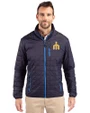 Seattle Mariners Cooperstown Cutter & Buck Rainier Recycled Insulated Puffer Mens Full Zip Jacket Dark Navy Front