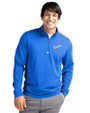 Los Angeles Dodgers Cooperstown Cutter & Buck Traverse Stretch Eco Quarter Zip Mens Pullover Digital Front