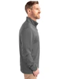 Los Angeles Angels Cooperstown Cutter & Buck Traverse Stretch Eco Quarter Zip Mens Pullover Elemental Grey Side