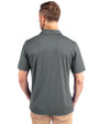 Montreal Expos Cooperstown Cutter & Buck Prospect Eco Textured Stretch Recycled Mens Big & Tall Polo Elemental Grey Back