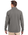 Montreal Expos Cooperstown Cutter & Buck Adapt Eco Knit Stretch Recycled Mens Quarter Zip Pullover Elemental Grey Back