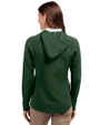 Athletics Cooperstown Cutter & Buck Adapt Eco Knit Hybrid Recycled Womens Full Zip Jacket Hunter Green Back