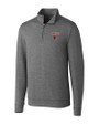 Louisville Cardinals Cutter & Buck Shoreline Heathered Quarter Zip Mens Pullover Charcoal Heather Mannequin