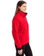 St. Louis Cardinals Cooperstown Cutter & Buck Cascade Eco Fleece Womens Pullover Jacket Red/Navy Blue Side