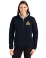Seattle Mariners Cooperstown Cutter & Buck Cascade Eco Fleece Womens Pullover Jacket Navy Blue Front