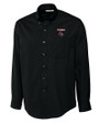 Louisville Cardinals Cutter & Buck Epic Easy Care Fine Twill Mens Long Sleeve Dress Shirt Black Mannequin
