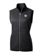 Milwaukee Brewers Cooperstown Cutter & Buck Mainsail Sweater Knit Womens Full Zip Vest CCH_MANN_HG 1