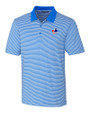 Montreal Expos Cooperstown Cutter & Buck Forge Tonal Stripe Stretch Mens Big and Tall Polo Digital Mannequin