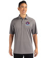 Toronto Blue Jays Cooperstown Cutter & Buck CB Drytec Genre Textured Solid Mens Big and Tall Polo Elemental Grey Front