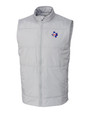 Texas Rangers Cooperstown Cutter & Buck Stealth Hybrid Quilted Mens Big and Tall Windbreaker Vest POL_MANN_HG 1