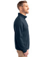 Los Angeles Angels Cooperstown Cutter & Buck Virtue Eco Pique Recycled Quarter Zip Mens Big & Tall Pullover Navy Blue Side