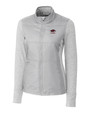 Arkansas Razorbacks Alumni Cutter & Buck Stealth Hybrid Quilted Womens Full Zip Windbreaker Jacket POL_MANN_HG 1