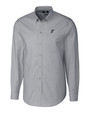 Miami Marlins Cooperstown Cutter & Buck Stretch Oxford Mens Big and Tall Long Sleeve Dress Shirt CC_MANN_HG 1