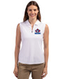 Toronto Blue Jays Cooperstown Cutter & Buck Forge Stretch Womens Sleeveless Polo White Front