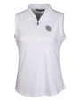 Washington Nationals Cooperstown Cutter & Buck Forge Stretch Womens Sleeveless Polo White Mannequin