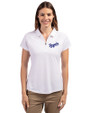 Kansas City Royals Cooperstown Cutter & Buck Forge Stretch Womens Short Sleeve Polo White Front