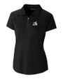 Chicago White Sox Cooperstown Cutter & Buck Forge Stretch Womens Short Sleeve Polo Black Mannequin