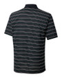 Cutter & Buck Resolve Stripe Polo Black/Hunter Mannequin Back