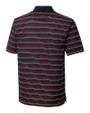 Cutter & Buck Resolve Stripe Polo Black/Red Mannequin Back