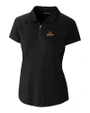 Houston Astros Cooperstown Cutter & Buck Forge Stretch Womens Short Sleeve Polo Black Mannequin