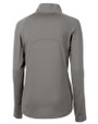Arkansas Razorbacks Alumni Cutter & Buck Adapt Eco Knit Stretch Recycled Womens Half Zip Pullover Elemental Grey Mannequin Back