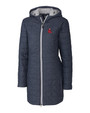 Boston Red Sox Cooperstown Cutter & Buck Rainier PrimaLoft®  Womens Eco Insulated Hooded Long Coat ANM_MANN_HG 1