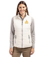 Seattle Mariners Cooperstown Cutter & Buck Rainier PrimaLoft® Womens Eco Insulated Full Zip Puffer Vest Coconut Front