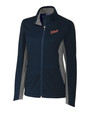 Detroit Tigers Cooperstown Cutter & Buck Navigate Softshell Womens Full Zip Jacket LYN_MANN_HG 1