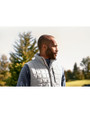 Cutter & Buck Rainier Recycled Insulated Puffer Mens Big & Tall Full Zip Vest Polished Medium Gray Lifestyle 4
