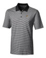 Missouri Tigers Alumni Cutter & Buck Forge Tonal Stripe Stretch Mens Polo Black Mannequin